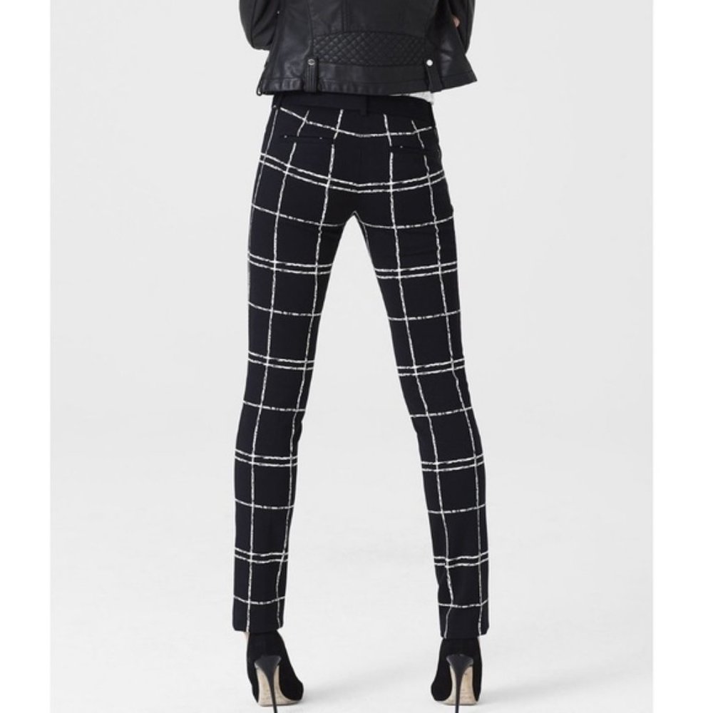 Express Windowpane Black And White Columnist Pants - image 4